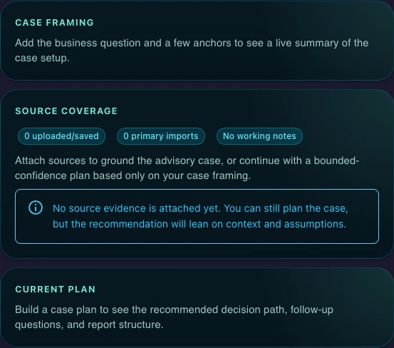 Gixo Business recommendation workflow planning